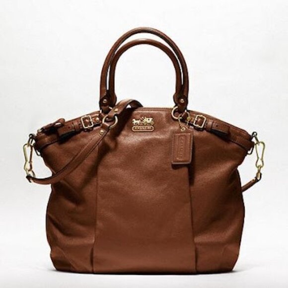 Coach Handbags - Euc Coach Madison Brown Leather Shoulder Bag Purse